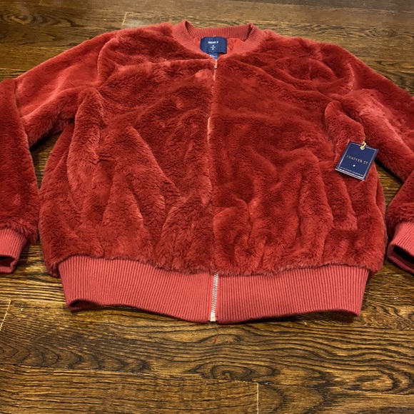 NWT Forever 21 Faux Bomber - Picture 4 of 6